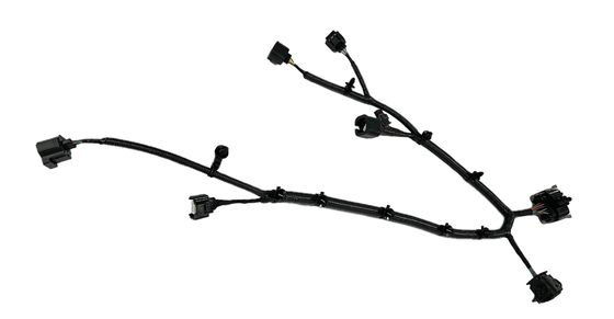 Black Connector Automotive Transmission Cable Harness Assembly Customizable